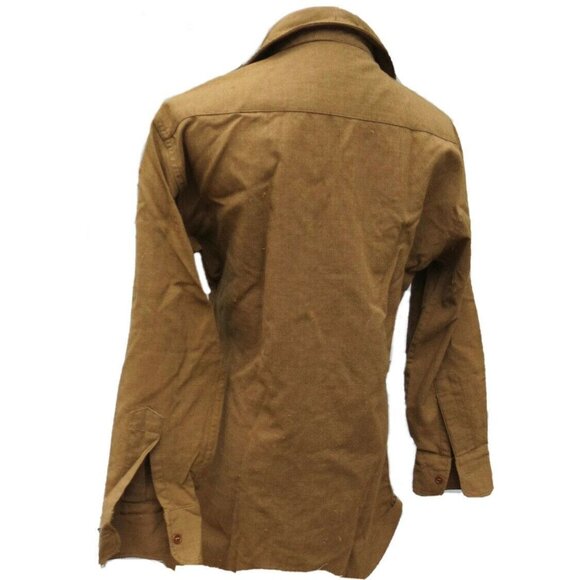 Vintage U.S Military Shirt Button Front Olive Green S/M See Measurements - Picture 4 of 5